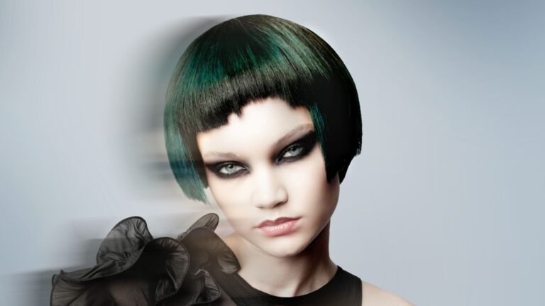 Bold grunge hair transformation from the Metamorphosis collection by Josh and Sophie-Rose Goldsworthy, featuring vibrant colours and edgy cuts.