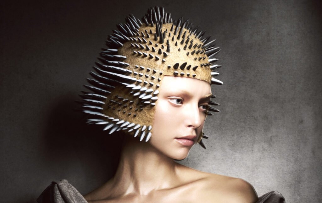 Digital cover of ‘Fractal’ hair collection by Efi Davies for The Hair Magazine, featuring pattern-inspired, nature-meets-mathematics hairstyling. thehairmag.com