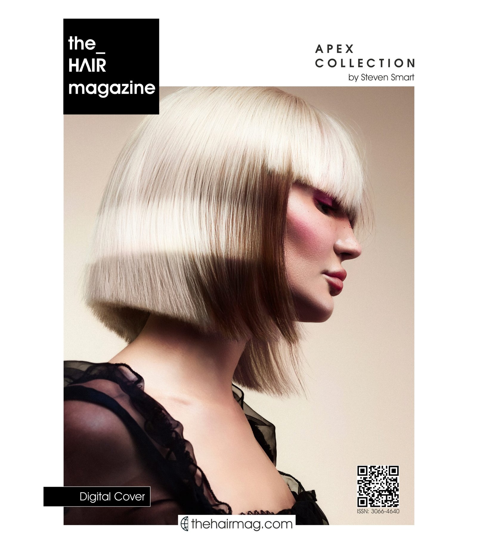 APEX collection digital cover futuristic hair design by Steven Smart The Hair Magazine